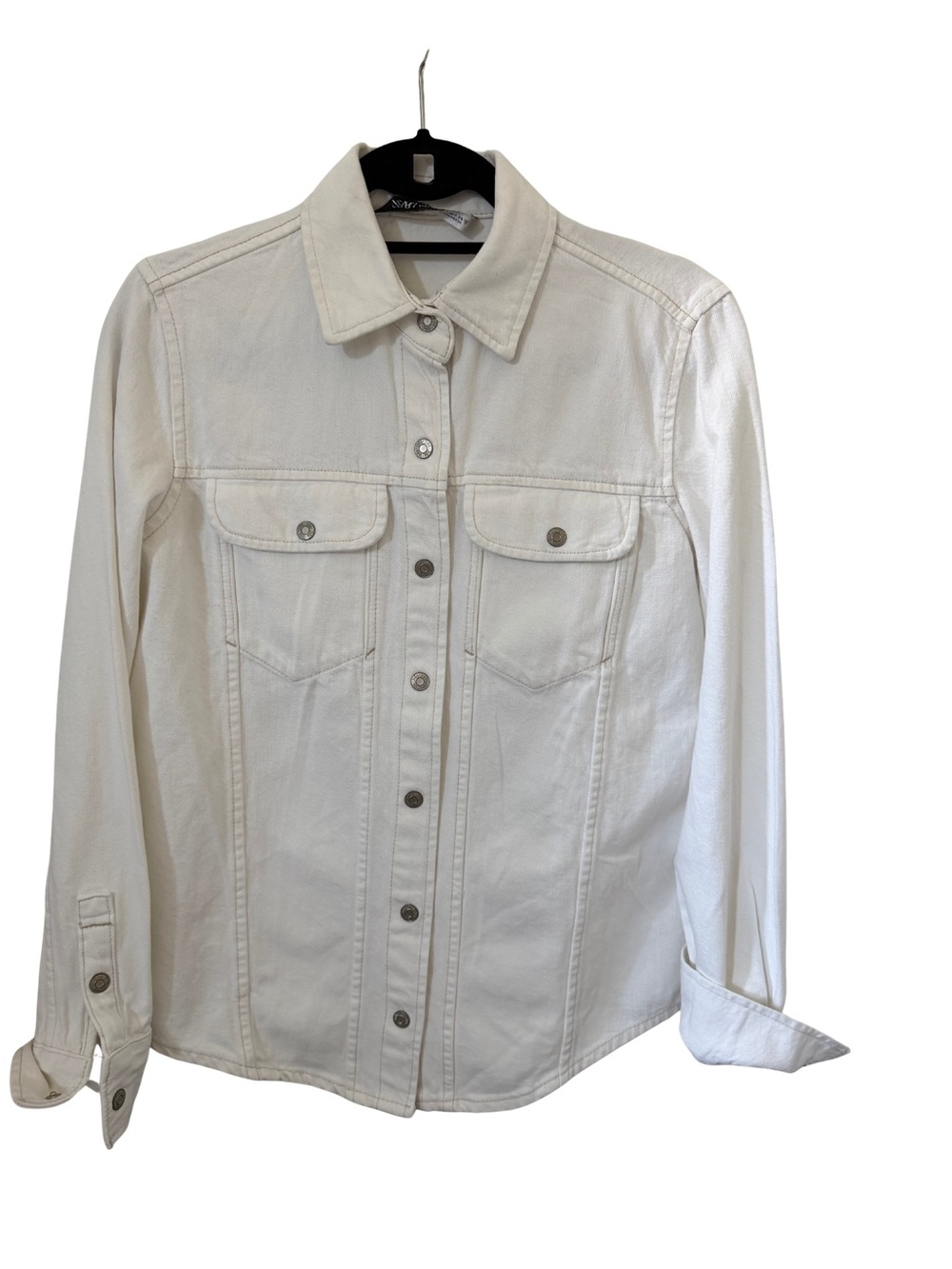 EUC Zara White Denim Jacket